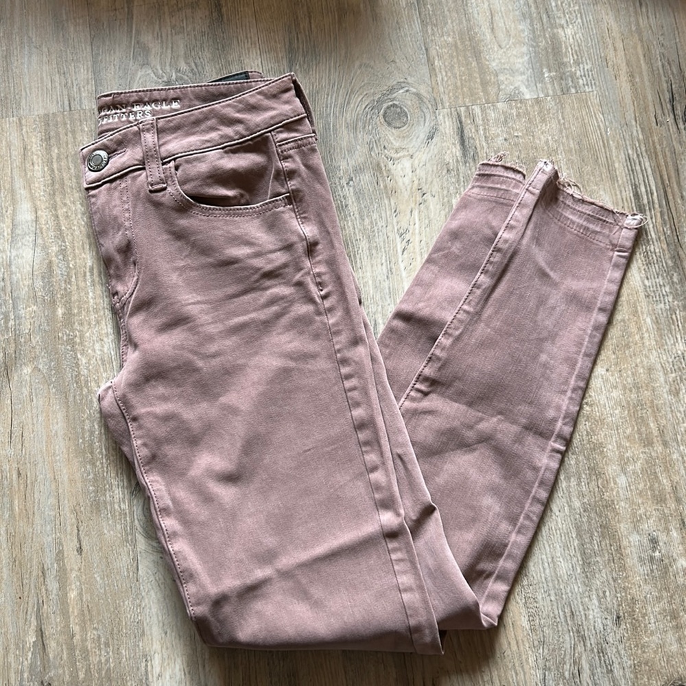 American Eagle mauve jegging